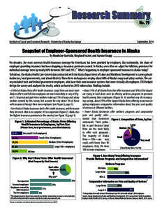 Research Summary No. 79 Institute of Social and Economic Research · University of Alaska Anchorage  September 2014