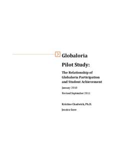Globaloria Pilot Study: The Relationship of