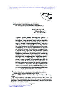 Esta revista forma parte del acervo de la Biblioteca Jurídica Virtual del Instituto de Investigaciones Jurídicas de la UNAM www.juridicas.unam.mx http://biblio.juridicas.unam.mx ML R exican