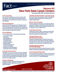 Buffalo /  New York / Résumé / New York / Job / Workforce Central Florida / Employment / Human resource management / Geography of New York