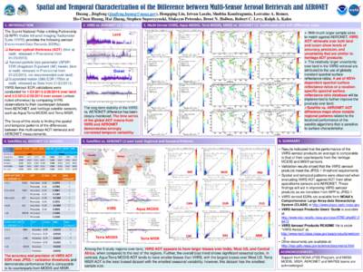 Spatial and Temporal Characterization of the Difference between Multi-Sensor Aerosol Retrievals and AERONET Huang , Jingfeng (), Hongqing Liu, Istvan Laszlo, Shobha Kondragunta, Lorraine A. Remer, 