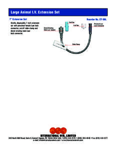 Large Animal I.V. Extension Set 7