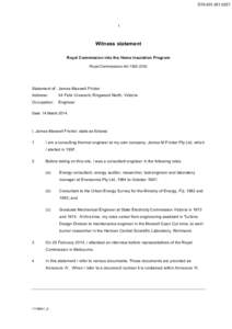 STA[removed]Witness statement Royal Commission into the Home Insulation Program