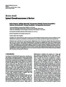 Hindawi Publishing Corporation Sarcoma Volume 2011, Article ID[removed], 10 pages doi:[removed][removed]Review Article