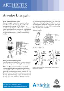 ARTHRITIS  INFORMATION SHEET ARTHRITIS