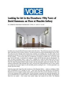  Looking for Art in the Elsewhere: Fifty Years of David Hammons on View at Mnuchin Gallery