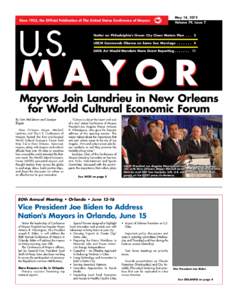 Since 1933, the Official Publication of The United States Conference of Mayors  May 14, 2012 Volume 79, Issue 7  U.S.