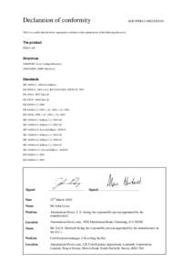 Electromagnetic compatibility / IEC 61000-4-5 / Low Voltage Directive