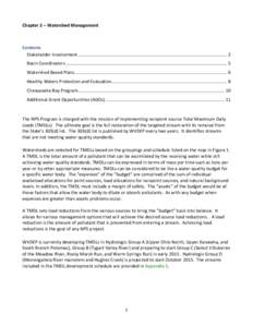 State governments of the United States / Hydrology / Monongahela National Forest / Total maximum daily load / Water pollution / Watershed management / Potomac River / Clean Water Act / Tuscarora Creek / Geography of the United States / Chesapeake Bay Watershed / West Virginia