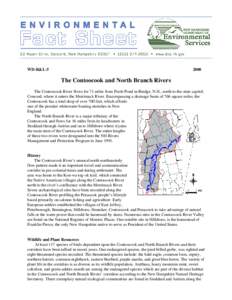 WD-R&L[removed]The Contoocook and North Branch Rivers The Contoocook River flows for 71 miles from Poole Pond in Rindge, N.H., north to the state capitol,