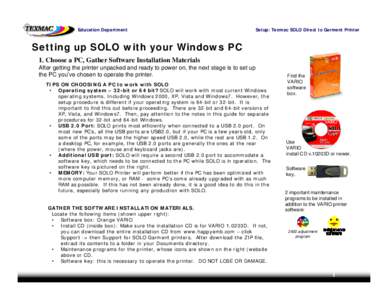 Microsoft PowerPoint - Setup Guide_solo_softwareonly.ppt [Compatibility Mode]