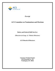 ACS Committee on Nominations and Elections