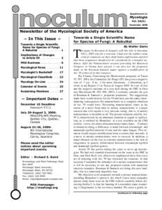 Supplement to  Mycologia VolDecember 2005
