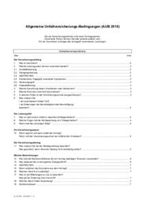 Uc - Allgemeine Unfallversicherungs-Bedingungen (AUB 2010)
