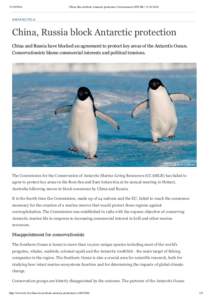 [removed]China, Russia block Antarctic protection | Environment | DW.DE | [removed]ANT ARCT I CA