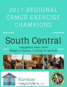 2017 REGIONAL CRMCS EXERCISE CHAMPIONS South Central Completion Time: 26:53