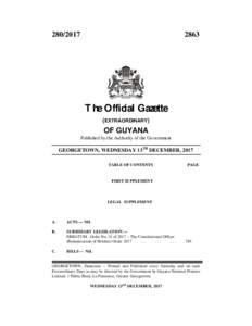 The Official Gazette (EXTRAORDINARY)