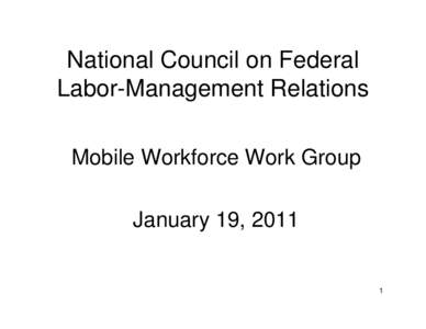 National Council on Federal Labor-Management Relations