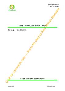CD-K[removed], Gel soap - Specification