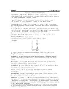 Madoc / Provinces and territories of Canada / Ontario / Madoc /  Ontario / Sulfosalt minerals