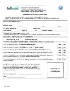 BUSINESS, CONSUMER SERVICES, AND HOUSING AGENCY • GOVERNOR EDMUND G. BROWN JR.  BOARD OF REGISTERED NURSING PO Box[removed], Sacramento, CA[removed]P[removed]F[removed] | www.rn.ca.gov Louise R. Bailey, M