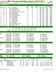 St. Therese Bowling League[removed]/2010 Week 3 of 8 Page 1