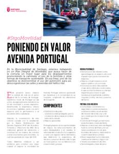 #StgoMovilidad  PONIENDO EN VALOR AVENIDA PORTUGAL En la Municipalidad de Santiago, estamos trabajando en un Plan Integral de Movilidad, que busca hacer de