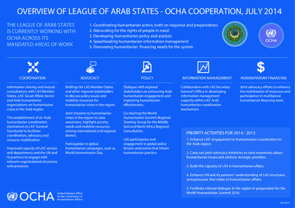 LAS-OCHA Cooperation, July 2014_20140721-v1.6