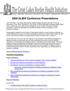 Microsoft Word[removed]GLBHI Conference Presentations-revised.doc