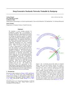 Deep Generative Stochastic Networks Trainable by Backprop  Yoshua Bengio∗ FIND . US @ ON . THE . WEB ´ Eric