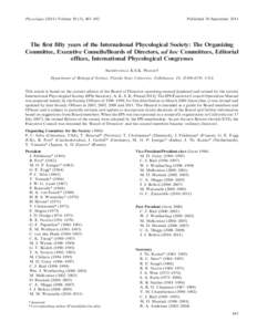 Phycologia[removed]Volume 50 (5), 485–492  Published 30 September 2011 The first fifty years of the International Phycological Society: The Organizing Committee, Executive Councils/Boards of Directors, ad hoc Committees