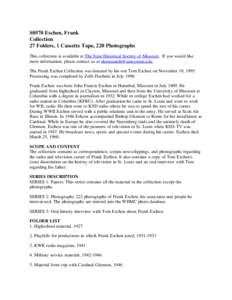 KFRU / KSD / Television in the United States / Missouri / Christianity in the United States / State Historical Society of Missouri / John J. Glennon / KSDK