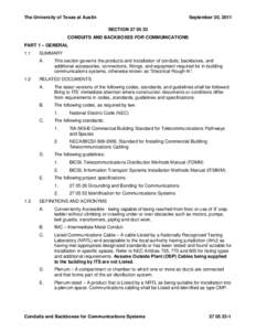 Microsoft Word[removed]Conduits and Backboxes for Communications Systems.doc