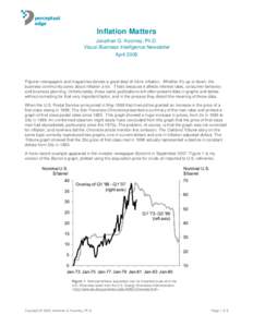 perceptual edge Inflation Matters Jonathan G. Koomey, Ph.D. Visual Business Intelligence Newsletter