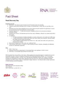 Microsoft Word - Fact Sheet - Rural Discovery Day