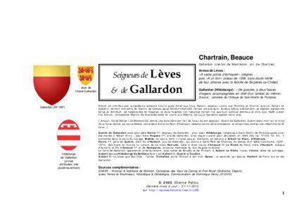 Chartrain, Beauce Gallardon (canton de Maintenon, arr. de Chartres)