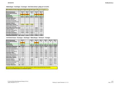DB BAHN  Südbadenbus Malterdingen - Hecklingen - Kenzingen - Emil-Dörle-Schule gültig ab[removed]Bitte beachten Sie die Änderung der Abfahrtszeit bei den Kursen[removed], 115 und 117