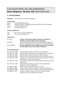 Monash University / Governance in higher education / Center for international higher education / Andrew Norton / Comparative education / University of Melbourne / Michael Adrian Peters / Nattavud Pimpa / Education / Knowledge / Association of Commonwealth Universities