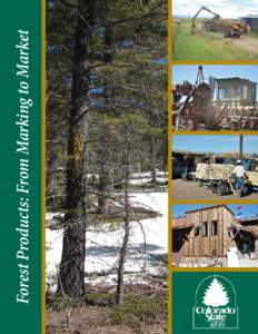 Forest Products: From Marking to Market  Acknowledgements Kathryn Hardgrave, Assistant District Forester with the Salida District of the Colorado State Forest Service (CSFS), provided the original text and designed and 