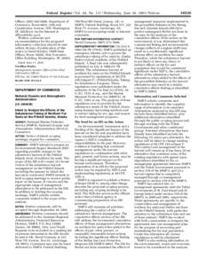 Federal Register / Vol. 68, No[removed]Wednesday, June 18, [removed]Notices Officer, ([removed], Department of Commerce, Room 6625, 14th and Constitution Avenue, NW, Washington, DC[removed]or via the Internet at dHynek@d