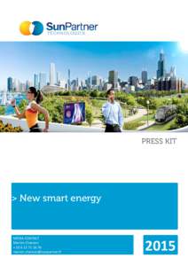 PRESS KIT  > New smart energy MEDIA CONTACT Marion Chanson