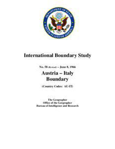 IBS No. 58 (Revised) - Austria (AU) & Italy (IT) 1966