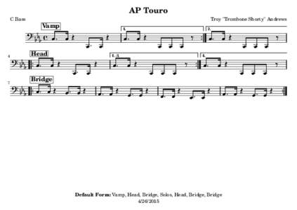 AP Touro C Bass Troy 