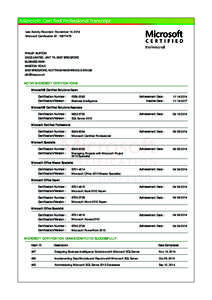 Last Activity Recorded : November 14, 2014 Microsoft Certification ID : PHILLIP BURTON DAQS LIMITED, UNIT 7A, EAST BRIDGFORD BUSINESS PARK