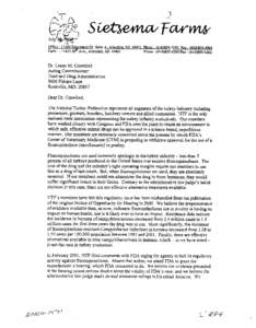 Phone : ([removed]Fax : ([removed]Dr. Lester M. Crawford Acting Commissioner Food and Drug Administration 5600 Fishers Lane