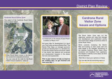 District Plan Review Cardrona Rural Visitor Zone Issues and Options  Cardrona Rural Visitor Zone