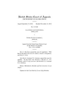 United States Court of Appeals FOR THE DISTRICT OF COLUMBIA CIRCUIT Argued September 19, 2014  Decided November 14, 2014