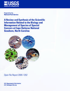 Prepared for the  National Park Service A Review and Synthesis of the Scientific Information Related to the Biology and