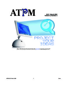 Cover  ATPM[removed]March 2002 Volume 8, Number 3