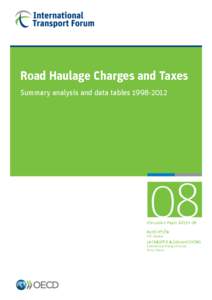 Road Haulage Charges and Taxes Summary analysis and data tables[removed]